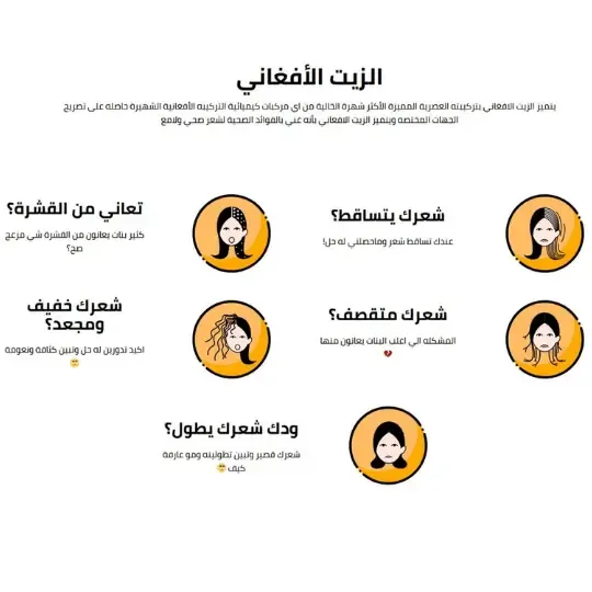زيت تقوية وتطويل الشعر Afghan Oil product image